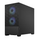 Fractal Design Pop Mini Air RGB (Black TG) Gaming Case w/ Clear Glass Window, Micro ATX, Hexagonal Mesh Front, 3 RGB Fans &amp; ARGB