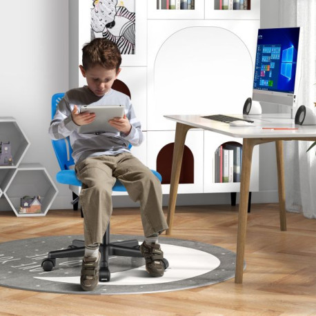 Height-adjustable Kids Mesh Ergonomic Desk Chair with Universal Casters