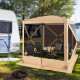 225 cm x 225 cm 4-Panel Pop up Camping Gazebo with Sunshade Cloths