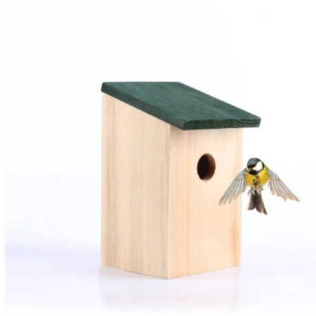 Wooden Bird Nest Box for Garden 21 x 12 x 13.5 cm