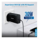 Philips 3-pin Wall Plug USB-C &amp; USB-A Charger, 30W, Fast Charge, Power Delivery