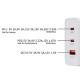 Pama 3-pin Wall Plug USB-C &amp; USB-A Charger, 1x USB-C 65W (for Laptops), 1x USB-C 20W, 1x USB-A QC3.0