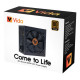 Vida 500W ATX PSU, 80+ Bronze, Fluid Dynamic Ultra-Quiet Fan, PCIe, Flat Black Cables, Power Lead Not Included