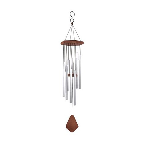 Adante Wind Chime Satin Chrome 65cm