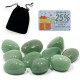 Aventurine Green Gift Pouch of Ten Polished Tumblestones