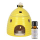 Beehive Oil Burner Yellow With FREE 10ml Lavender Fragrance Oil