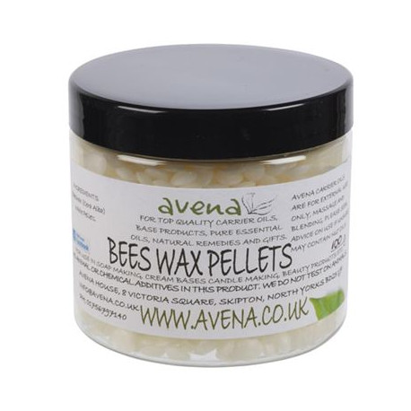 Beeswax -Cera alba- White Pellets 100g Jar