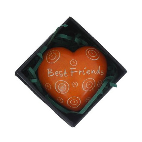 Best Friends Heart in Gift Box Fair Trade