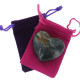 Bloodstone Heart Large in Pouch Black Pouch