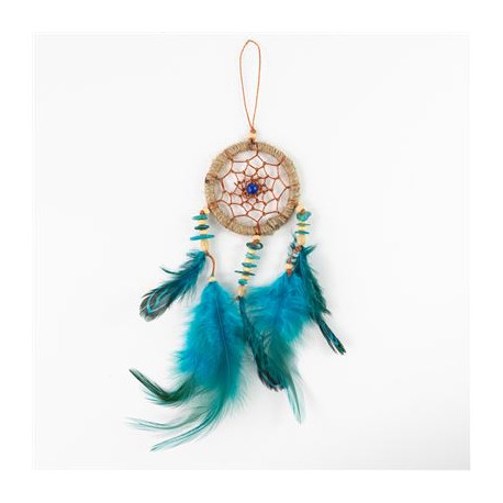 Blue Dream Catcher With Stone Chips