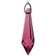 Bordeaux Icicle Crystal On Hanging Chain