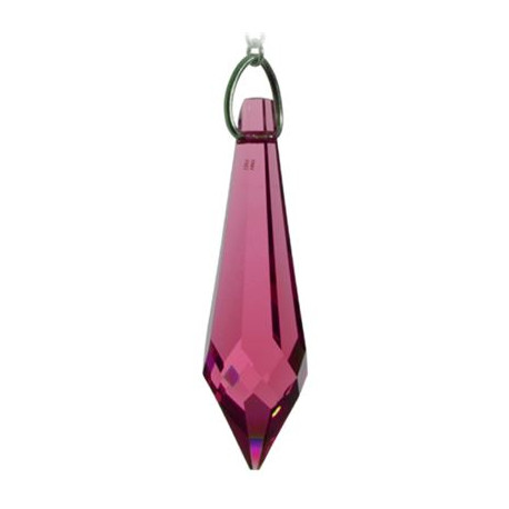 Bordeaux Icicle Crystal On Hanging Chain