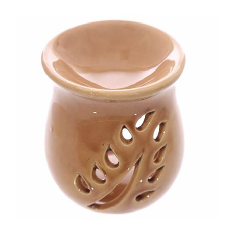 Brown Leaf Cut Out Oil Burner