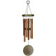 Butterfly Wind Chime Bronze &amp; Green by Woodstock 17&quot;