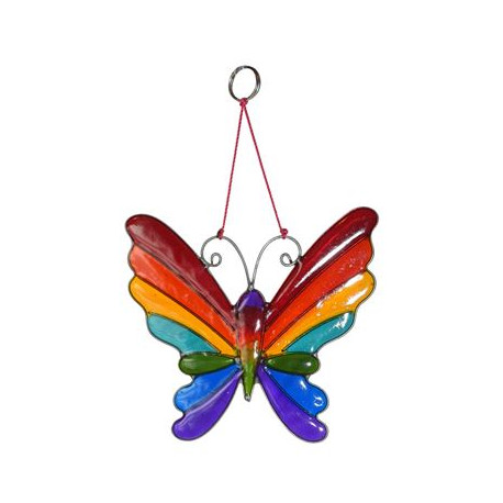 Butterfly Window Suncatcher Rainbow Colours