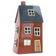 Cartoon Style Orange &amp; Blue Village Pottery House Large