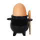 Cauldron Egg Cup With Spoon