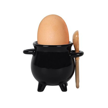 Cauldron Egg Cup With Spoon