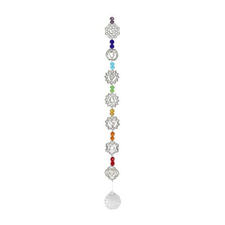 Chakra Hanging Crystal 50cm