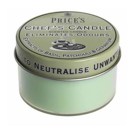 Chef’s Eliminates Odours Candle by Price’s 25hr Drum