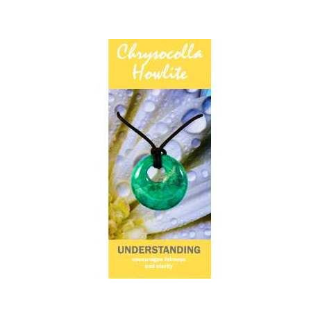 Chrysocolla Howlite Agogo Necklace Natural Jewellery for Understanding