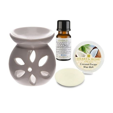 Coconut Oil Burner Gift Set in Box