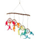 Coloured Dream Catcher Hanger Wood