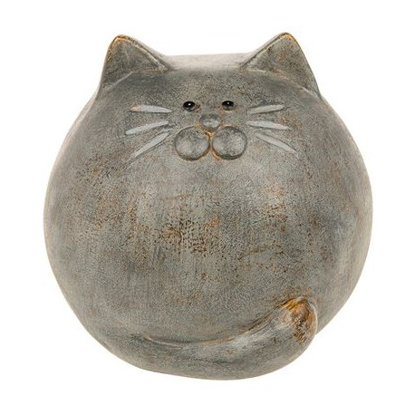 Cute Round Grey Cat