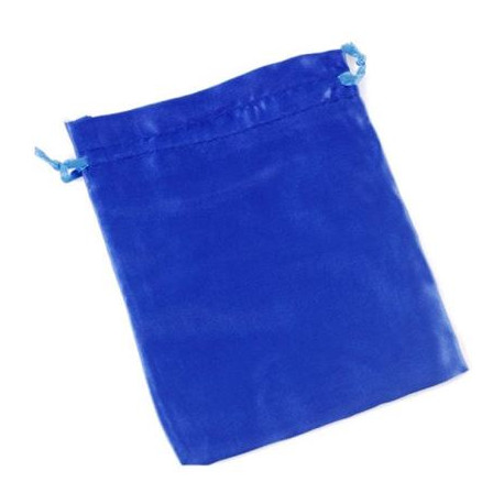 Dark Blue Satin Pouch