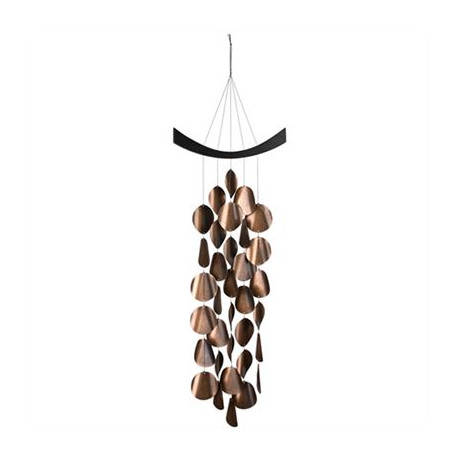 Deep Bronze Moonlight Waves Wind Chime from Woodstock