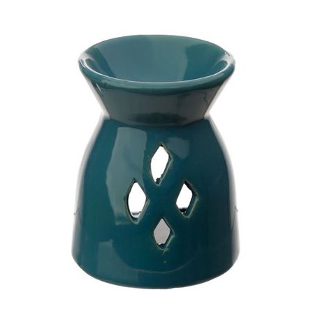 Diamond Cut Out Oil Burner Blue