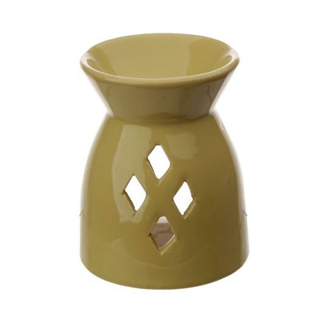 Diamond Cut Out Oil Burner Yellow