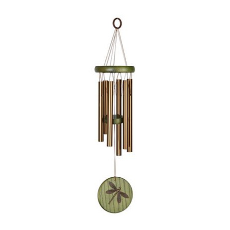 Dragonfly Wind Chime Bronze & Green by Woodstock