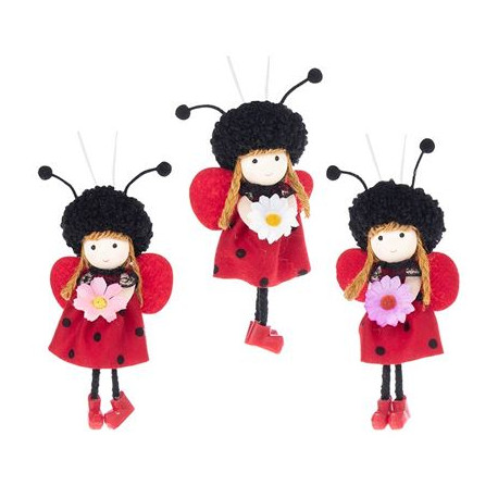 Fairy Ladybirds Set Of Three Hangers