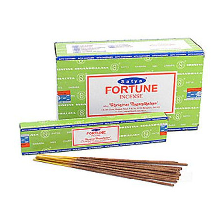 Fortune Satya Incense Sticks 15g Box Of Twelve Special Offer Twelve Boxes -Approx 168 Sticks-