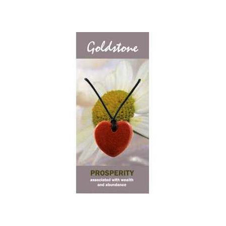 Goldstone Heart Necklace Natural Jewellery for Prosperity