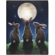 Hare &amp; Moon Canvas Picture by Lisa Parker