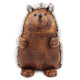 Hedgehog Antique Brown Doorstop