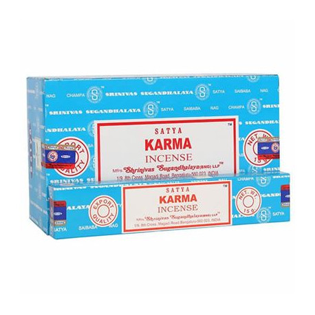 Karma Satya Incense Sticks 15g Box of Twelve Special Offer