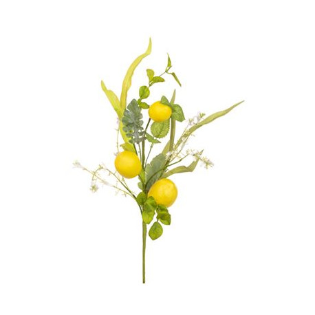 Lemon Foliage Large Realistic Artificial Pick 46cm