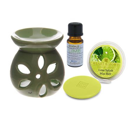 Lime Oil Burner Gift Set in Box