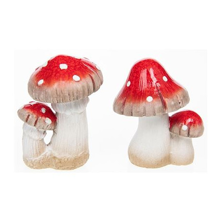 Magic Mushroom Set Of Two Large 13cm