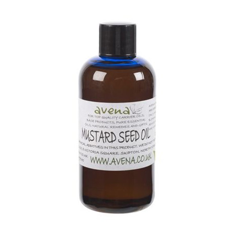 Mustard Seed Oil Cold Pressed -Brassica Alba- 100ml Bottle