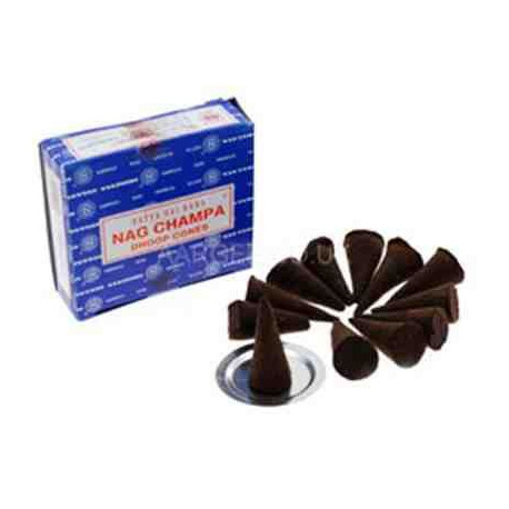 Nag Champa Satya Incense Dhoop Cones 12`s Box