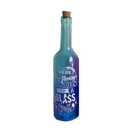 NOW REDUCED - Blue Prosecco LED Light Up Bottle