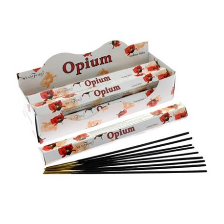 Opium Incense Sticks Hexagonal Pack Stamford Box Of Six Special Offer Six boxes -Approx. 120 sticks-