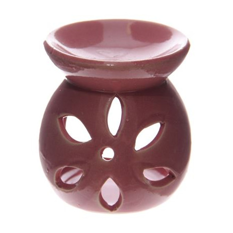 Pink Simple Flower Cut Oil Burner