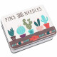 Pins and Needles Metal Tin