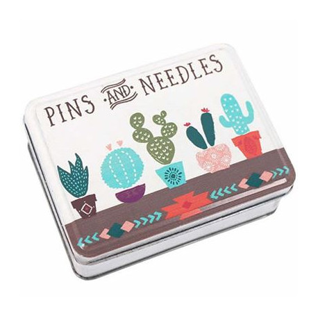 Pins and Needles Metal Tin