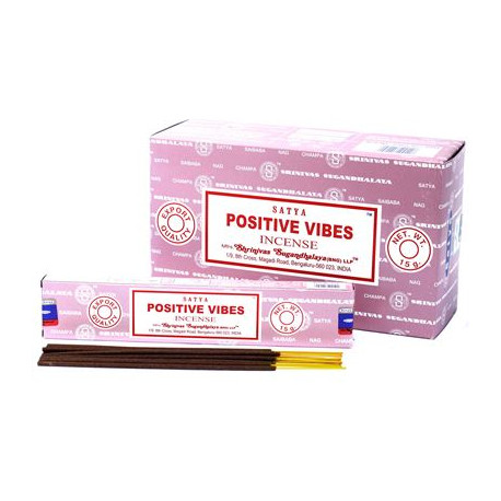 Positive Vibes Satya Incense Sticks 15g Box Of Twelve Special Offer